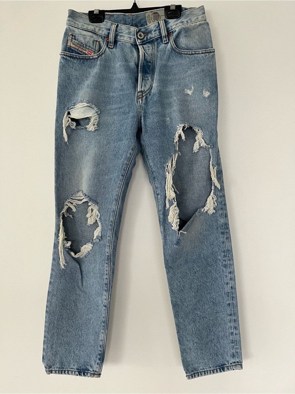 Diesel Mharky Slim-Skinny Light Blue Denim Jeans